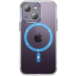 Чохол для iPhone 13 Синій TPU+PC Colorful with MagSafe