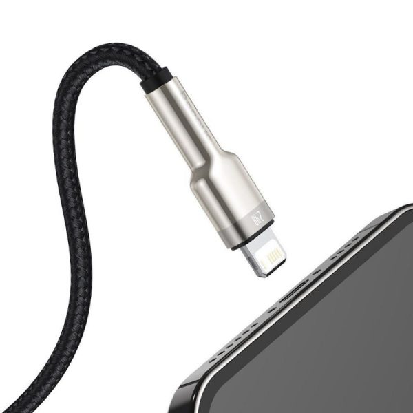 Дата кабель Baseus Cafule Series Metal USB to Lightning 2.4A (1m) (CALJK-A0) - Зображення 6