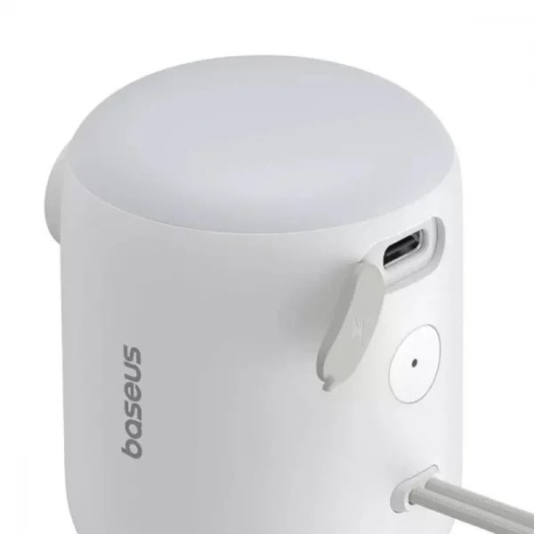 Портативний насос Baseus PocketGo Portable Air Pump 1600 mAh with LED lamp (C11157700221-00) - Зображення 4