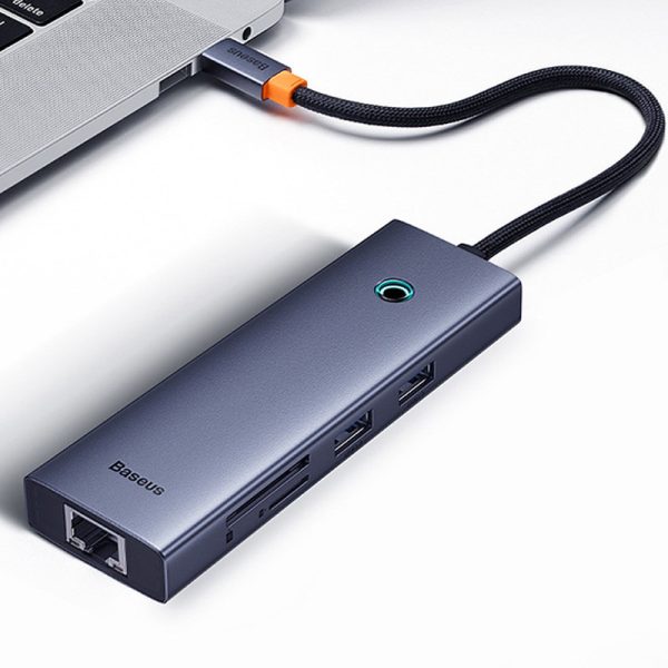 Перехідник Baseus Hub UltraJoy 7-Port (Type-C to HDMI4K@60Hz+USB3.0*2+PD+SD/TF3.0+3.5mm) (B0005280) - Зображення 6
