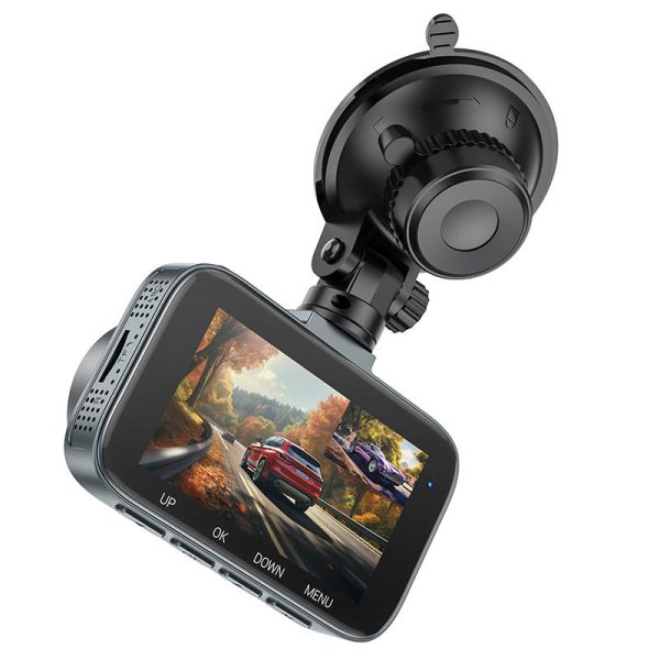 Відеореєстратор Hoco DV6 Driving recorder with 3-inch display (with rear camera) - Зображення 5