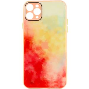 Чохол для iPhone 11 Pro Жовтий TPU+Glass Impasto abstract