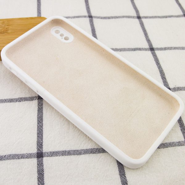 Чохол для iPhone XS Max Білий Silicone Case Square Full Camera Protective - Зображення 3