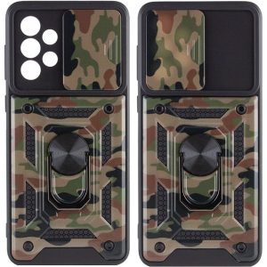 Ударостійкий чохол для Samsung Galaxy A73 5G Коричневий Camshield Serge Ring Camo