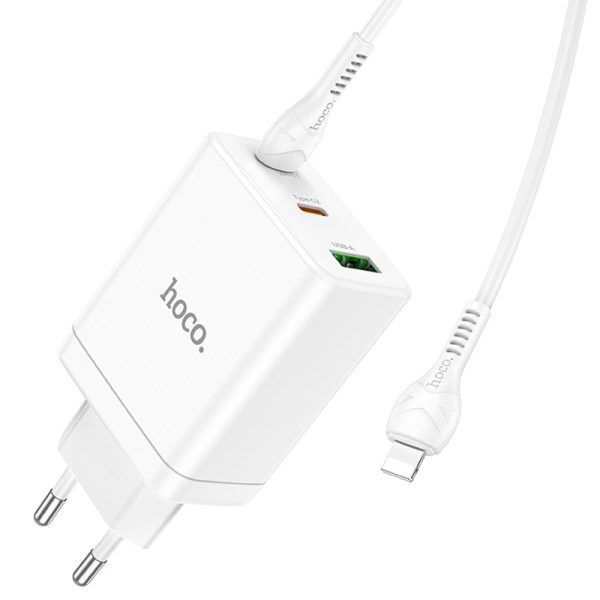 Зарядний пристрій Hoco N33 Start PD35W (2C/1A) + Type-C to Lightning - Зображення 4