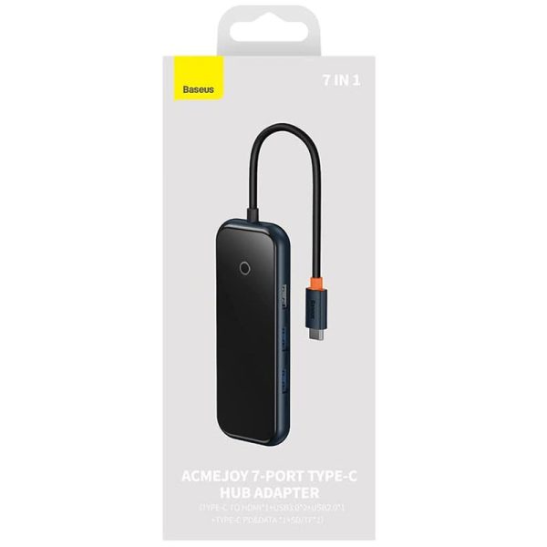 Перехідник Baseus Hub AcmeJoy 7-Port Type-C (HDMI*1+USB3.0*2+USB2.0*1+Type-C PD&Data*1+SD/TF) (WKJZ) - Зображення 6