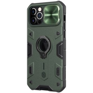 Чохол для iPhone 15 Pro Зелений Nillkin CamShield Armor (шторка на камеру)