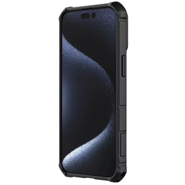 Чохол для iPhone 15 Pro Чорний Nillkin CamShield Armor (шторка на камеру) - Зображення 4