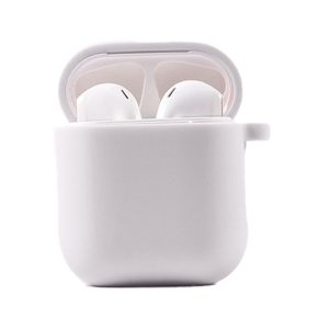 Силіконовий футляр для Airpods 1/2 з мікрофіброю