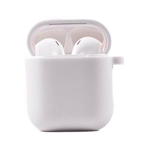 Силіконовий футляр для Airpods 1/2 з мікрофіброю
