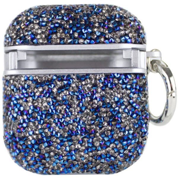 Чохол для навушників AirPods 1/2 Синій Bling World Rock Diamond - Зображення 2
