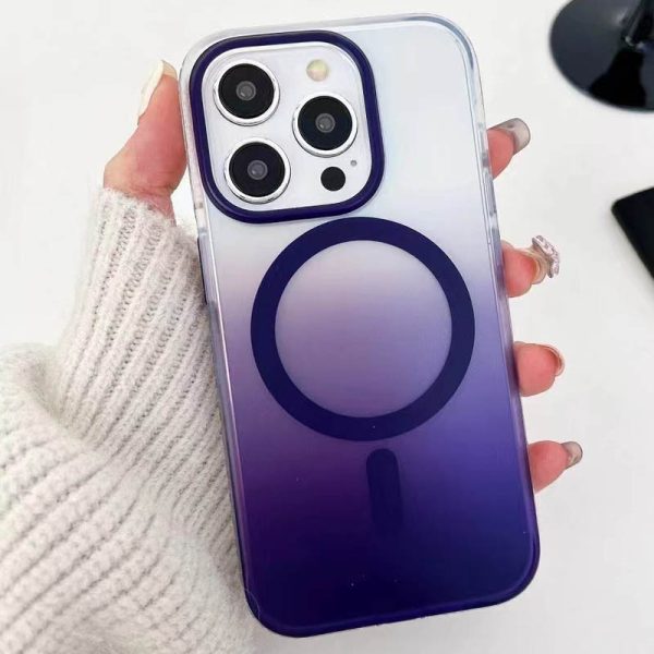 Чохол для iPhone 14 Pro Max Фіолетовий TPU+PC Shadow with MagSafe - Зображення 2