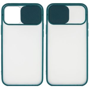 Чохол для iPhone 12 Pro Max Зелений Camshield mate TPU зі шторкою