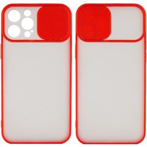 Чохол для iPhone 12 Pro Max Червоний Camshield mate TPU зі шторкою