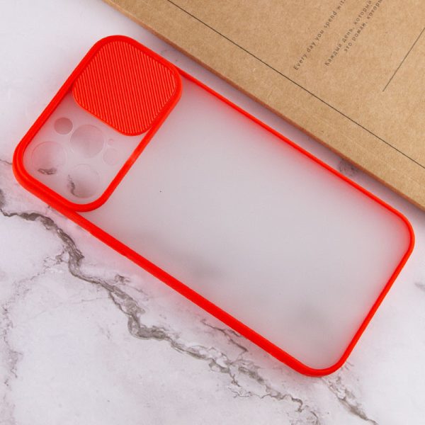 Чохол для iPhone 12 Pro Max Червоний Camshield mate TPU зі шторкою - Зображення 5