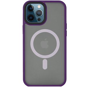 Чохол для iPhone 14 Pro Max Фіолетовий Metal Buttons with MagSafe