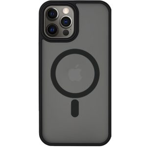 Чохол для iPhone 14 Pro Max Чорний Metal Buttons with MagSafe