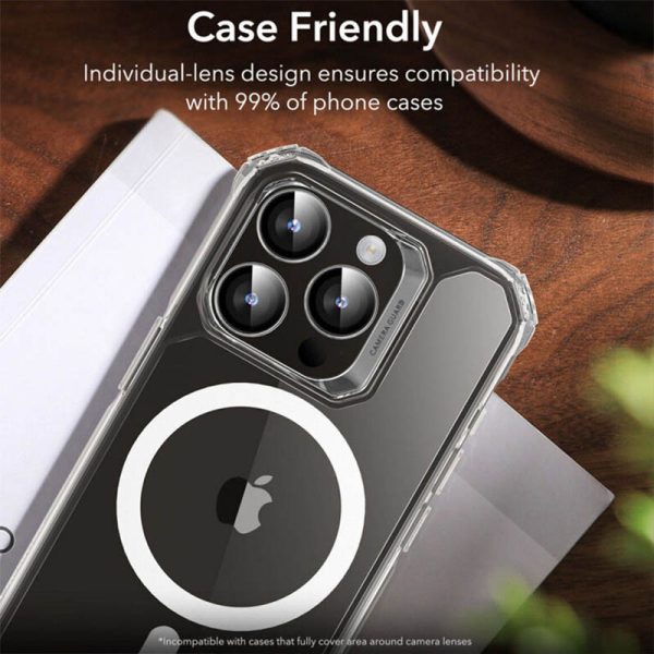 Захисне скло для iPhone 16 Pro / 16 Pro Max Metal Classic на камеру - Зображення 6