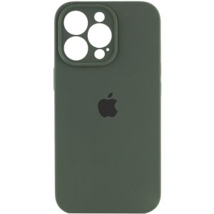 Чохол для iPhone 16 Pro Зелений Silicone Case Full Camera Protective