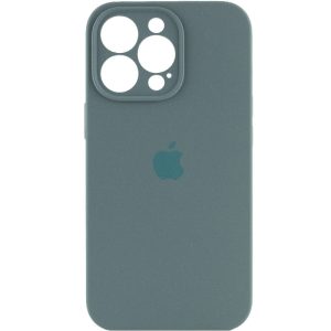 Чохол для iPhone 16 Pro Зелений Silicone Case Full Camera Protective