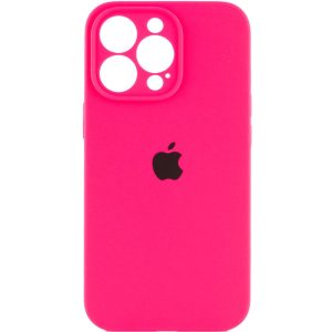 Чохол для iPhone 16 Pro Рожевий Silicone Case Full Camera Protective