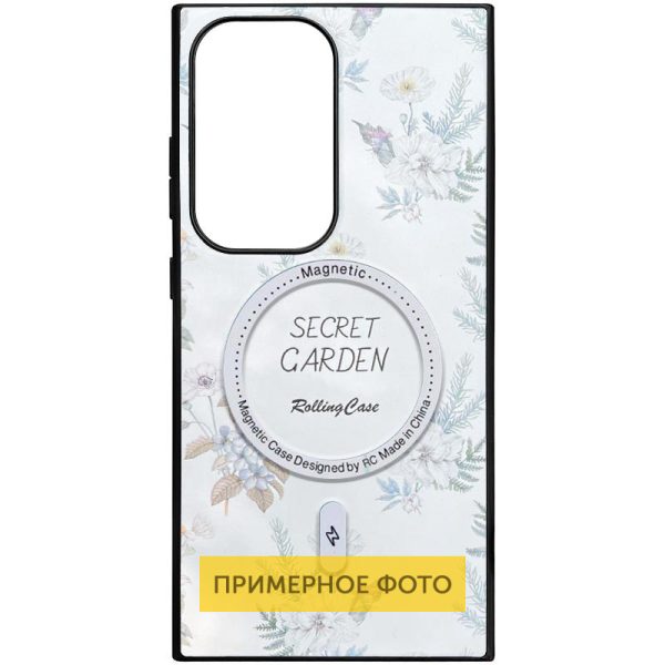 Чохол для Samsung Galaxy S25 Ultra Білий Soft Secret Garden with MagFit