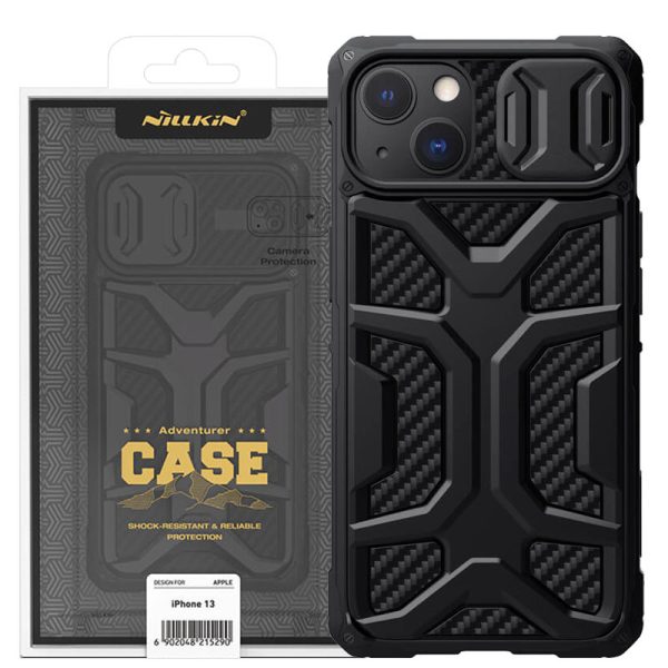 Чохол для iPhone 13 Чорний Nillkin CamShield Adventurer (шторка на камеру) - Зображення 7