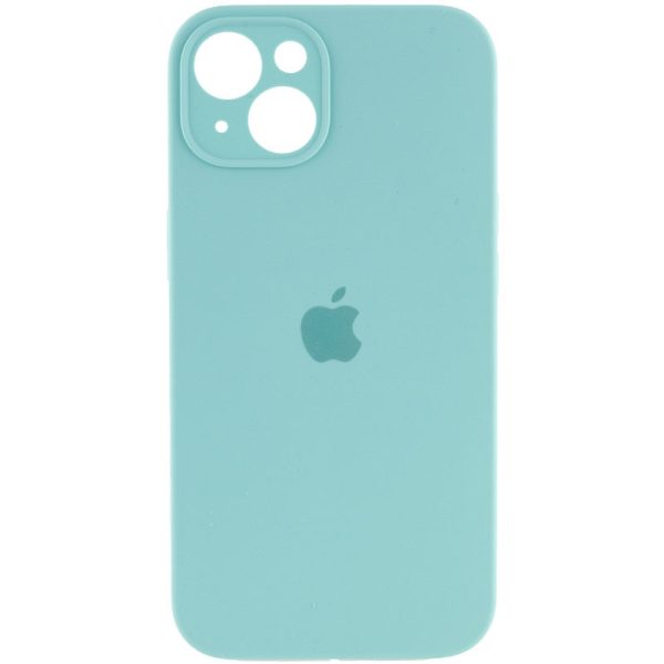 Чохол для iPhone 13 Бірюзовий Silicone Case Full Camera Protective