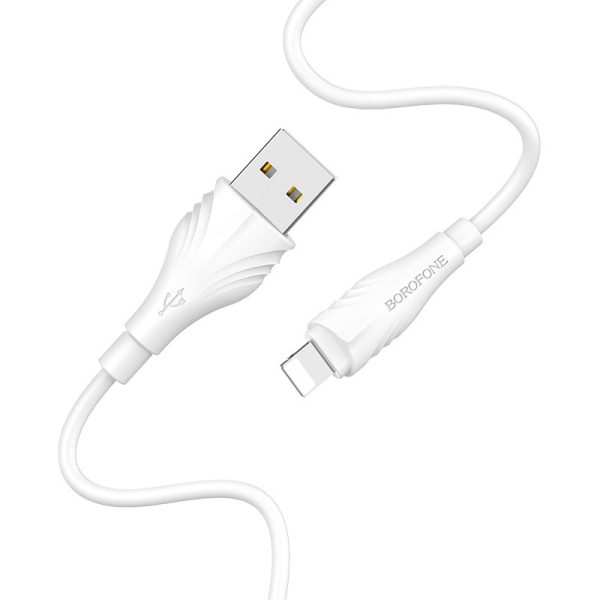 Дата кабель Borofone BX18 Optimal USB to Lightning (3m) - Зображення 2