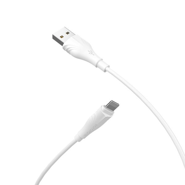Дата кабель Borofone BX18 Optimal USB to Lightning (3m) - Зображення 3