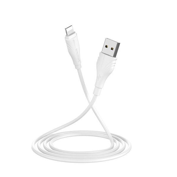 Дата кабель Borofone BX18 Optimal USB to Lightning (3m) - Зображення 4