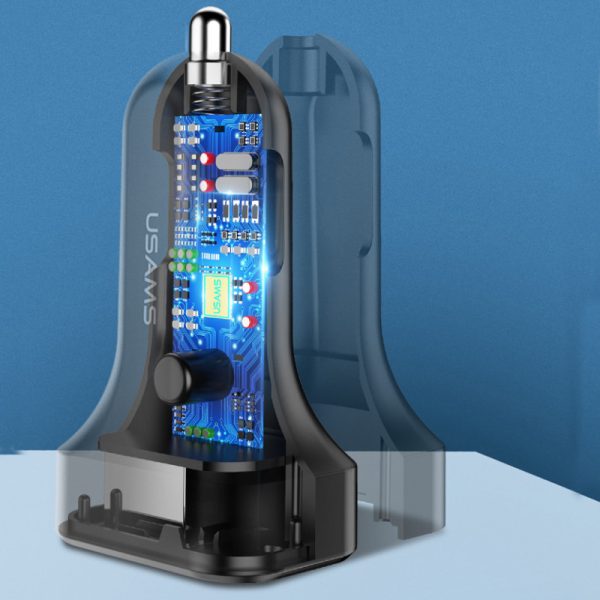 АЗП USAMS US-CC087 C13 2.1A Dual USB Car Charger - Зображення 3
