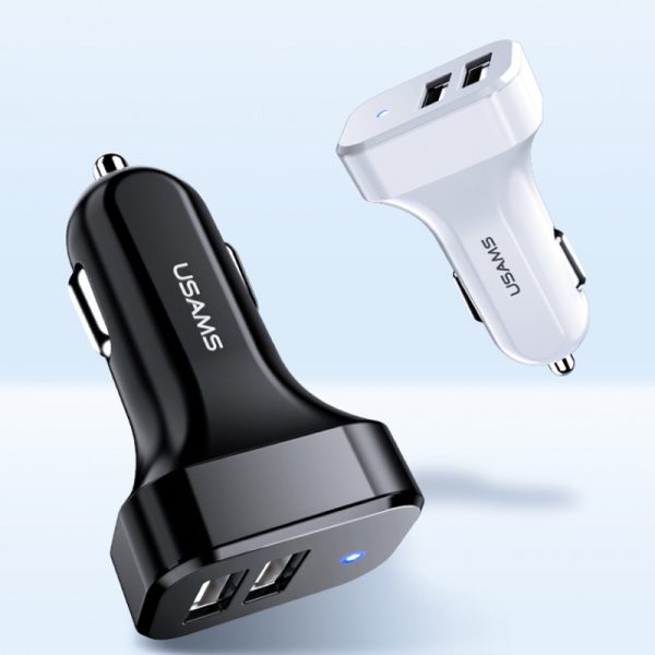 АЗП USAMS US-CC087 C13 2.1A Dual USB Car Charger - Зображення 5