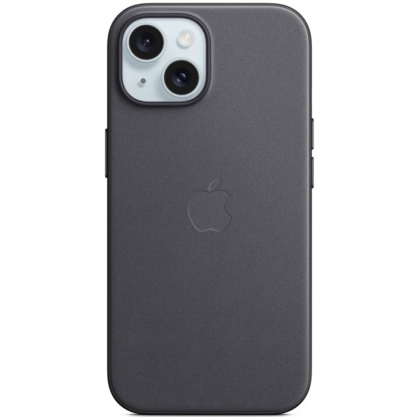 Чохол для iPhone 15 Plus Чорний FineWoven with MagSafe