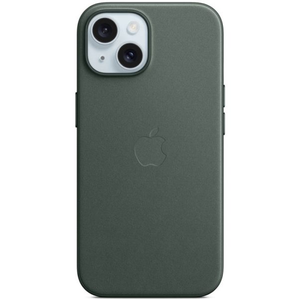 Чохол для iPhone 15 Plus Зелений FineWoven with MagSafe