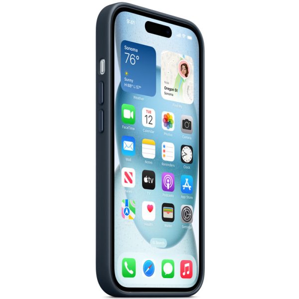 Чохол для iPhone 15 Plus Синій FineWoven with MagSafe - Зображення 3