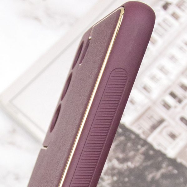 Шкіряний чохол для Samsung Galaxy S21 Бордовий Xshield - Зображення 5