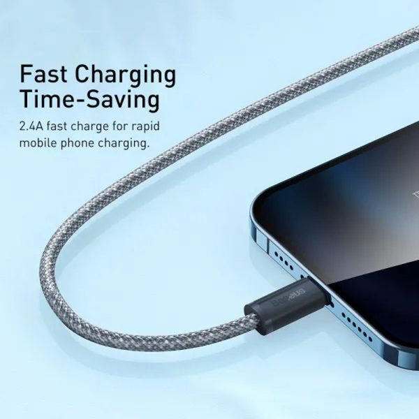 Дата кабель Baseus Dynamic Series USB to Lightning 2.4A (1m) (CALD000402) - Зображення 2