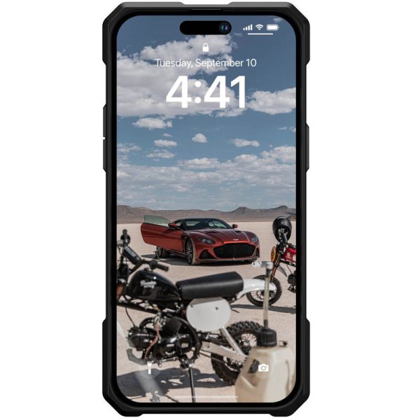 Ударостійкий чохол для Apple iPhone 15 Plus / 14 Plus Чорний UAG Monarch Pro with MagSafe Leather - Зображення 4