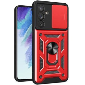 Ударостійкий чохол для Samsung Galaxy M55 Червоний Camshield Serge Ring