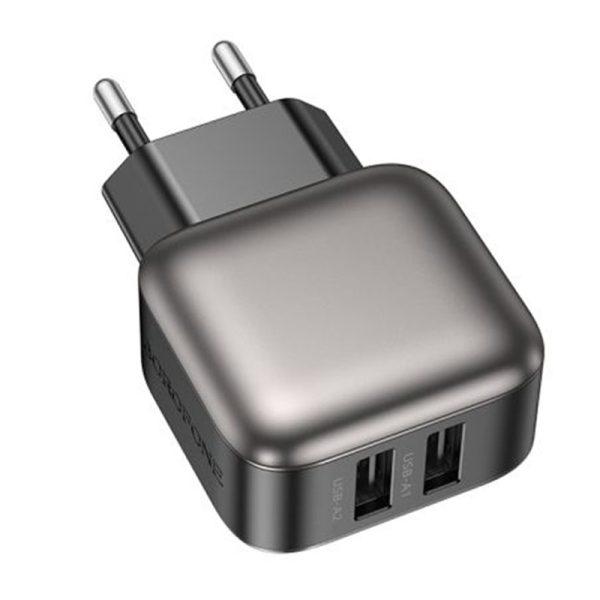Зарядний пристрій Borofone BAS51A Absolute (2USB-A) + Lightning - Зображення 2