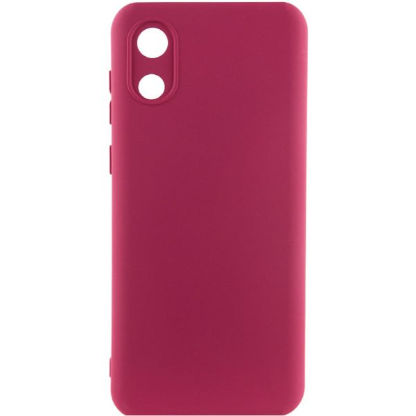 Чохол для Samsung Galaxy A03 Core Бордовий Silicone Cover Lakshmi Full Camera (A)