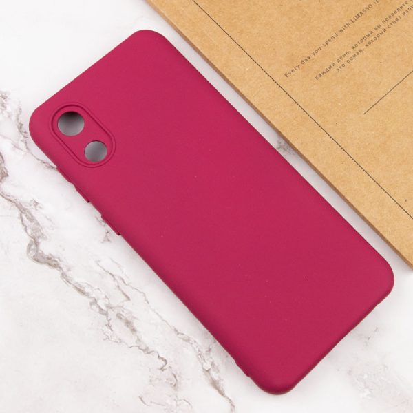Чохол для Samsung Galaxy A03 Core Бордовий Silicone Cover Lakshmi Full Camera (A) - Зображення 4