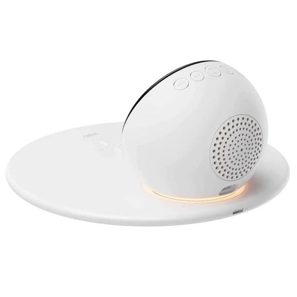 Бездротова зарядка WIWU Wi-W017 15W Wireless Charger+Digital Alarm+Bluetooth Speaker - Зображення 3