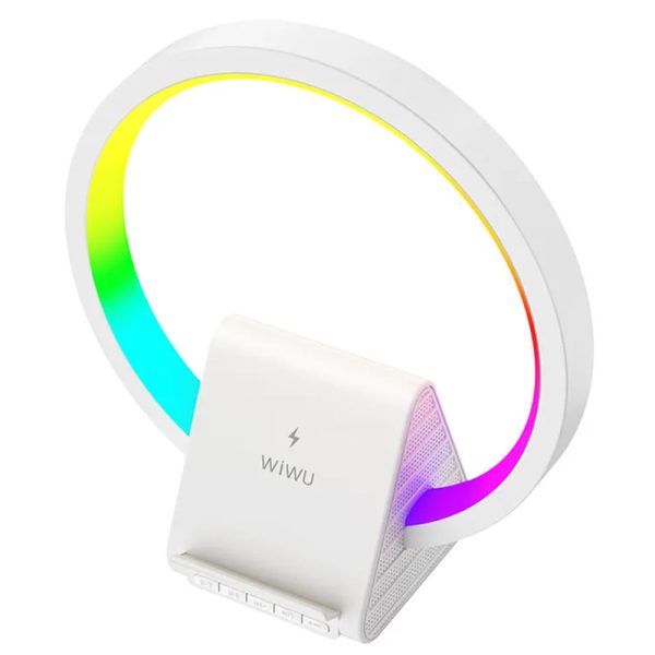 Бездротова зарядка WIWU Wi-W021 2 in 1 Wireless Charger+Bluetooth Speaker - Зображення 4