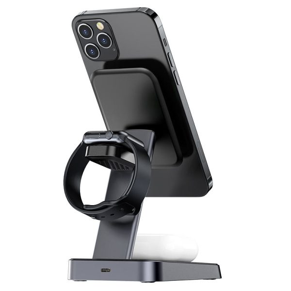 Бездротова зарядка Acefast E3 desktop 3-in-1 (with MagSafe) - Зображення 2