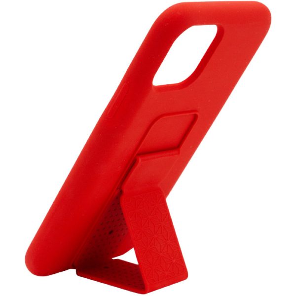 Чохол для iPhone 11 Pro Червоний Silicone Case Hand Holder - Зображення 2