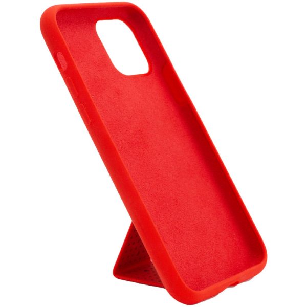 Чохол для iPhone 11 Pro Червоний Silicone Case Hand Holder - Зображення 3