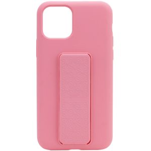 Чохол для iPhone 11 Pro Рожевий Silicone Case Hand Holder