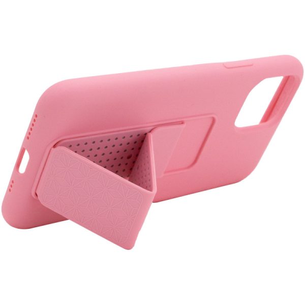 Чохол для iPhone 11 Pro Рожевий Silicone Case Hand Holder - Зображення 4